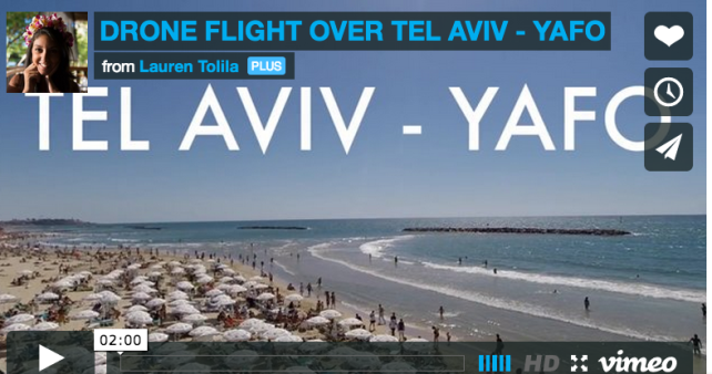 Tel Aviv vue de haut, filmée par un drone