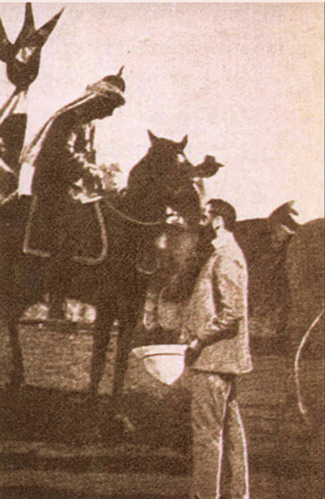 Photomontage de la fin du XIXe siècle : Herzl et l’Empereur Guillaume II