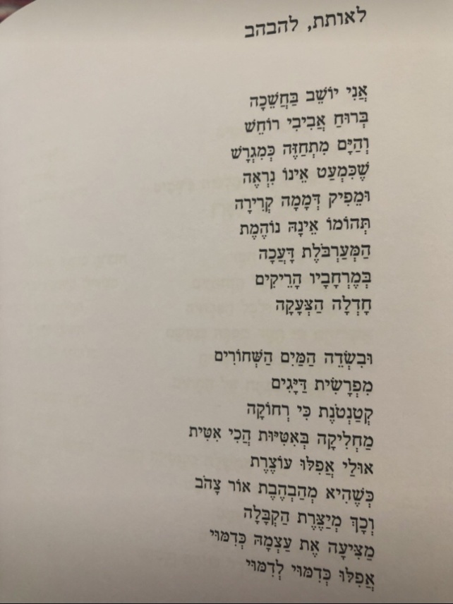 Signaler, clignoter, un poème de Mordechaï Geldman